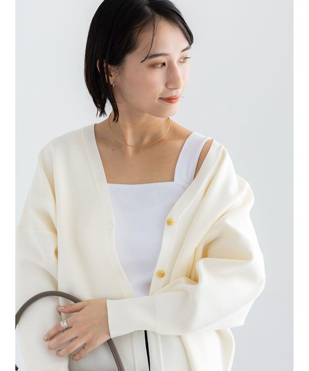 Te chichi テレコスクエアタンクトップ オフホワイト