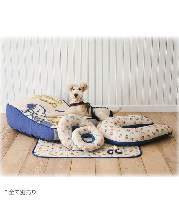 PET PARADISE スヌーピー makokoro あごのせクッション -