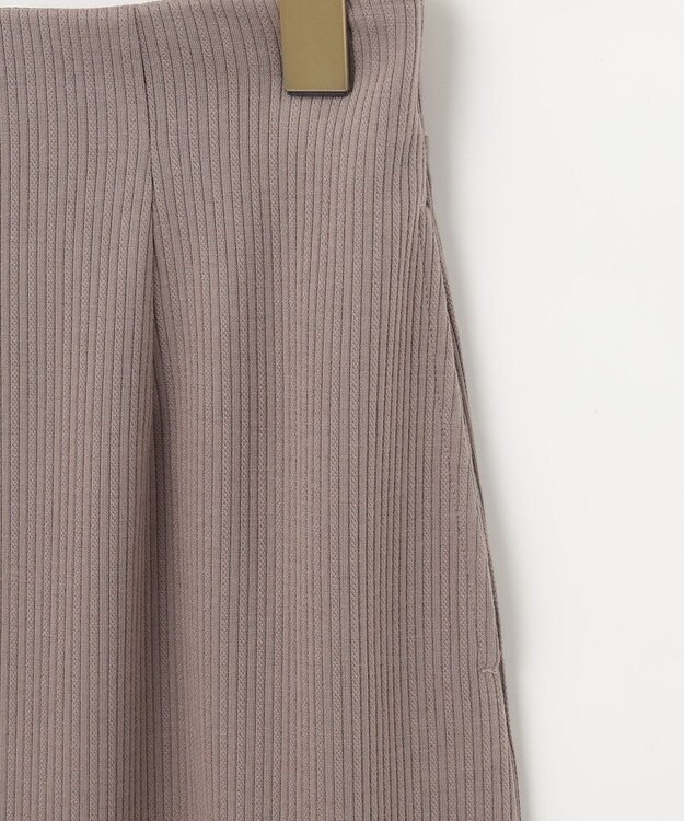 組曲 S 【WEB限定】ストライプジャガード タイトスカート カーキ系