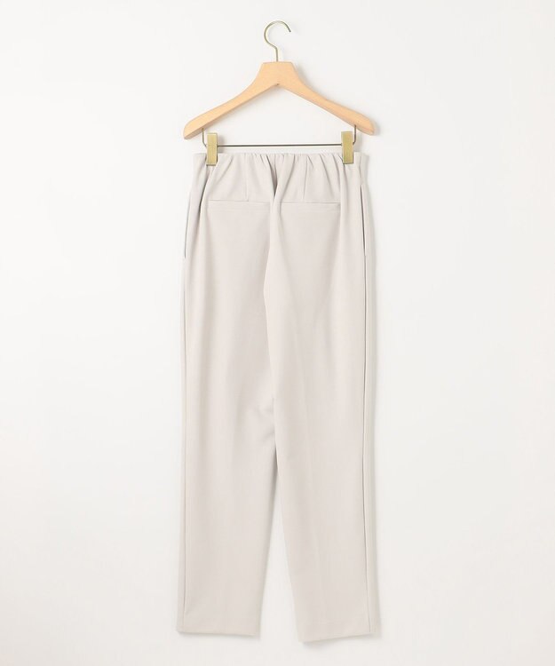 組曲 【吸湿・冷感・UVケア】スタイルアップジャージー パンツ ライトグレー系