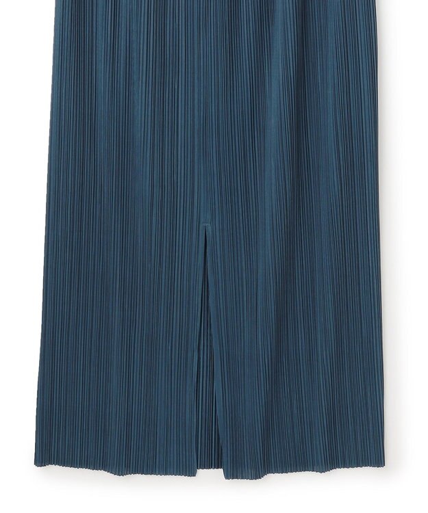 23区 S 【SLOW/一部店舗限定】トリコットプリーツ Iライン スカート ダルブルー系