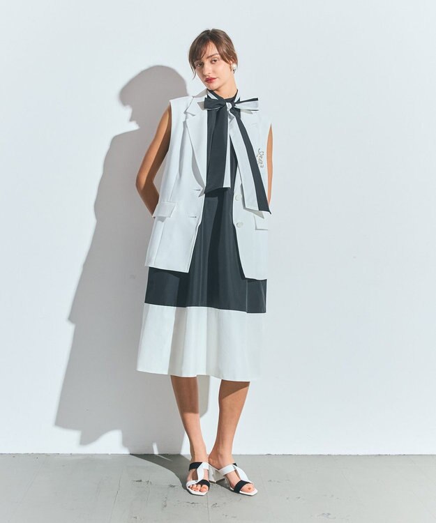 GRACE CONTINENTAL ライトタッサーAラインドレス ブラック