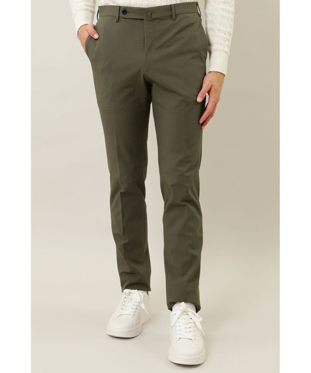 DAKS ストレッチツイルパンツ カーキ