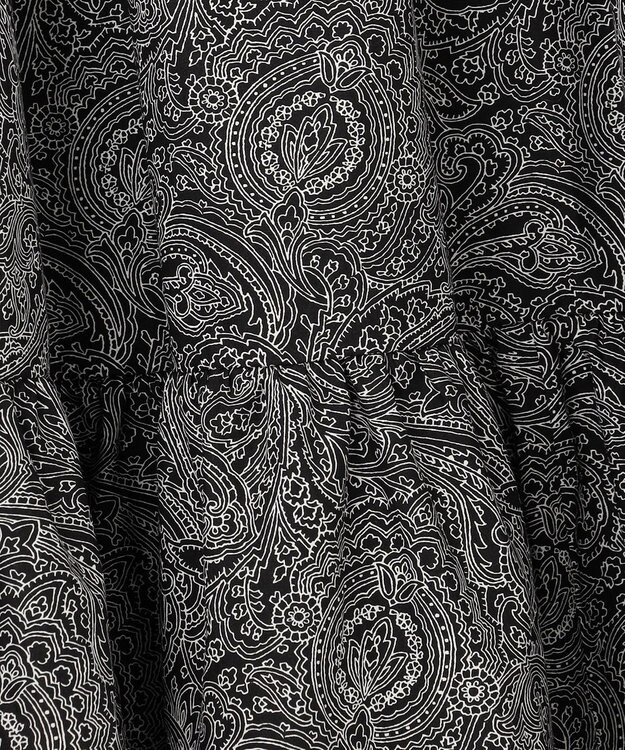 23区 L 【R(アール)】ジオメトリックペイズリープリント ワンピース ペイズリーブラック