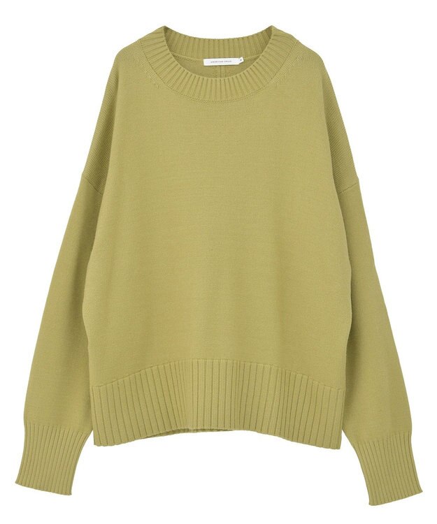 AMERICAN HOLIC バイパチモックネックニットプルオーバー Olive
