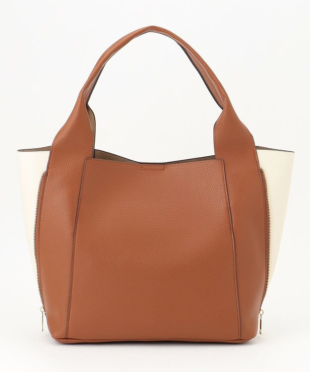 LA BAGAGERIE コンビカラー　ライトウェイトトート キャメル