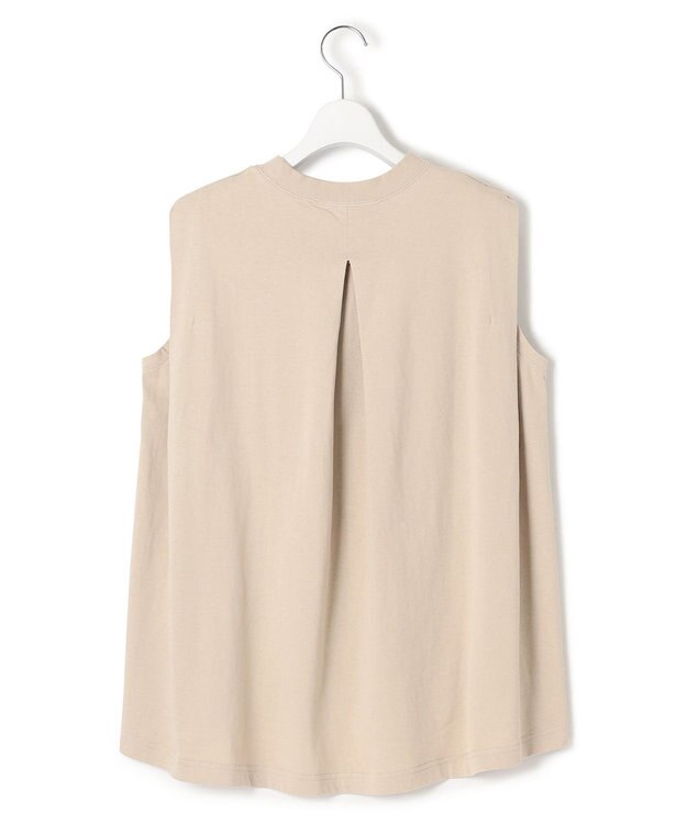 J.PRESS YORK STREET 【WOMEN】タックノースリーブ プルオーバー ベージュ系