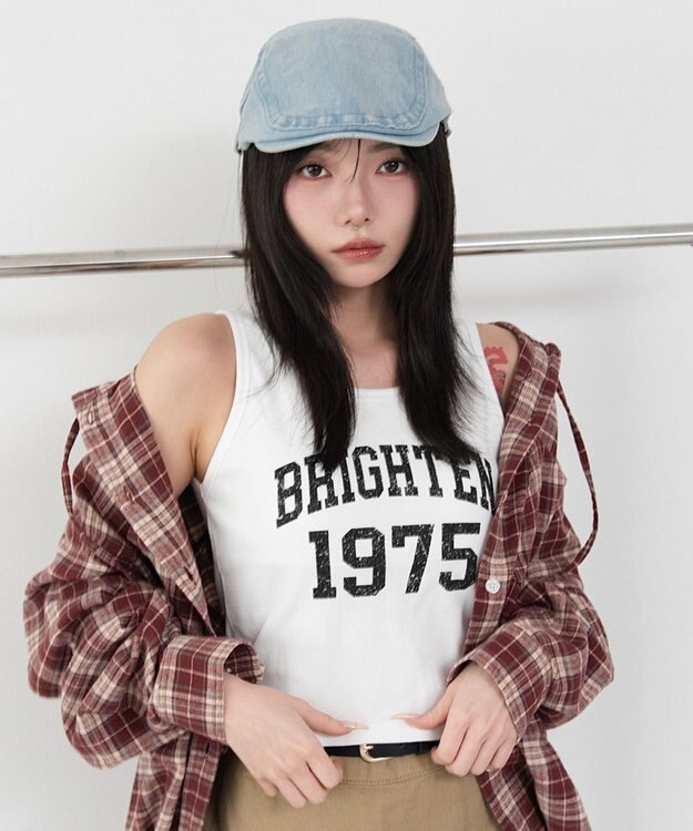 WEGO 【カップ付き】グラフィックカップインタンク 柄1