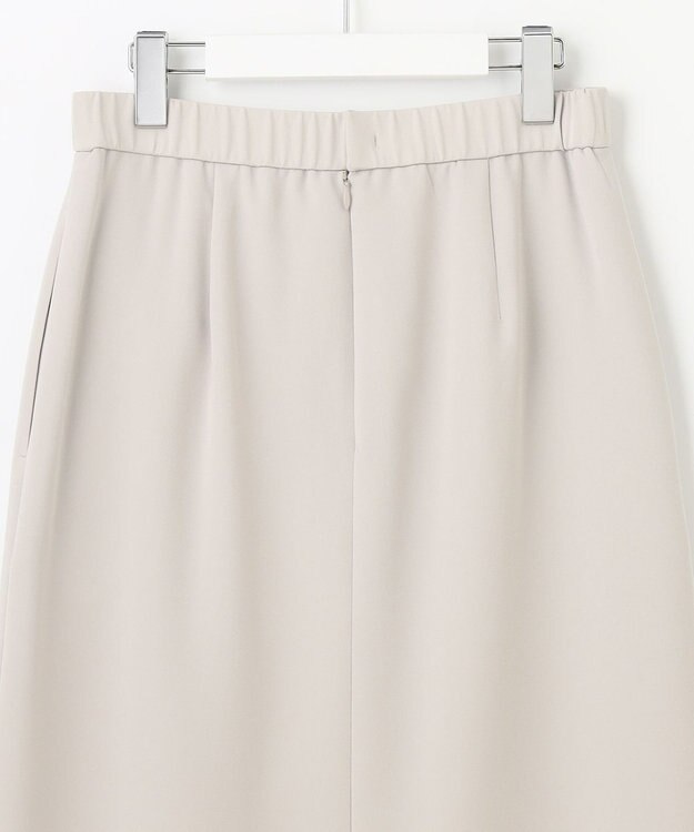 自由区 L 【セットアップ対応・洗える】トリアセダブルクロス スカート ライトグレー系