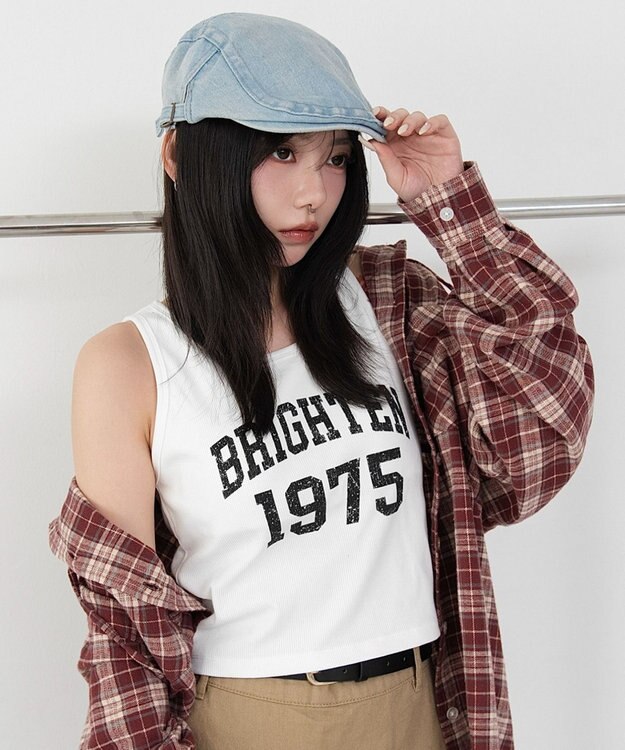 WEGO 【カップ付き】グラフィックカップインタンク 柄1