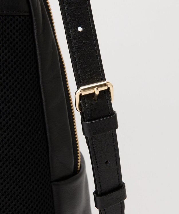 russet ＜背面メッシュ仕様＞レザーリュックサック(CE-1373) Black