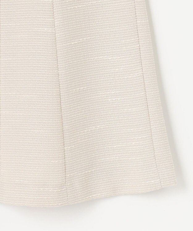 ANY SIS 【セットアップ対応】リップルボーダー フレア スカート シャンブレーベージュ