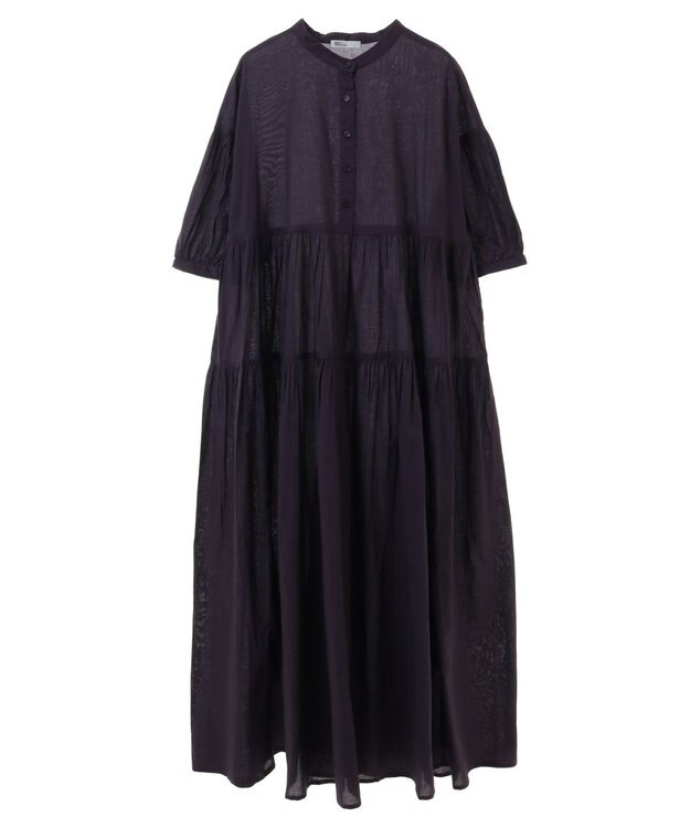 CRAFT STANDARD BOUTIQUE インド綿ティアードマキシワンピース Purple