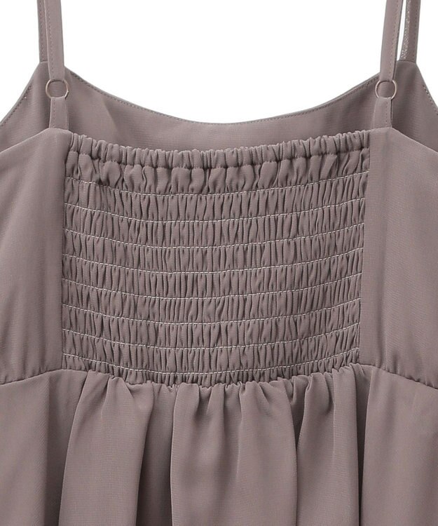 earth music&ecology アシンメトリーティアードワンピース Mocha