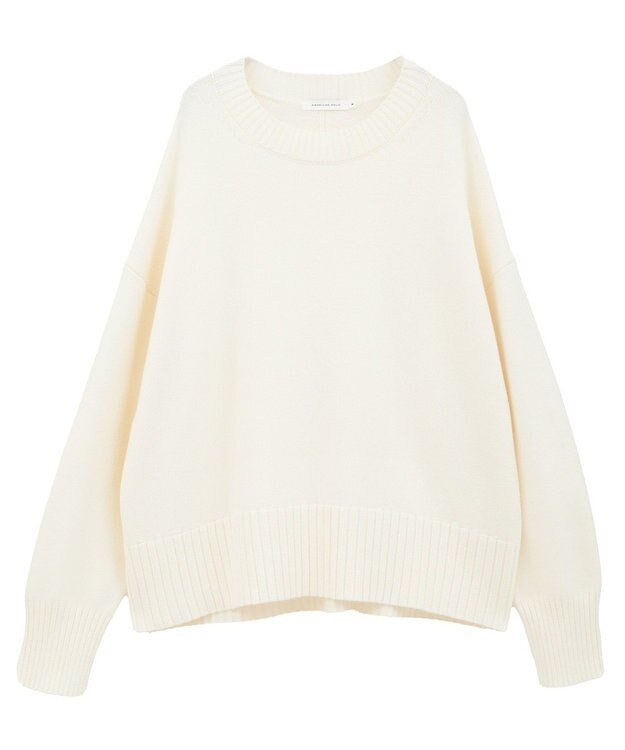 AMERICAN HOLIC バイパチモックネックニットプルオーバー Ivory