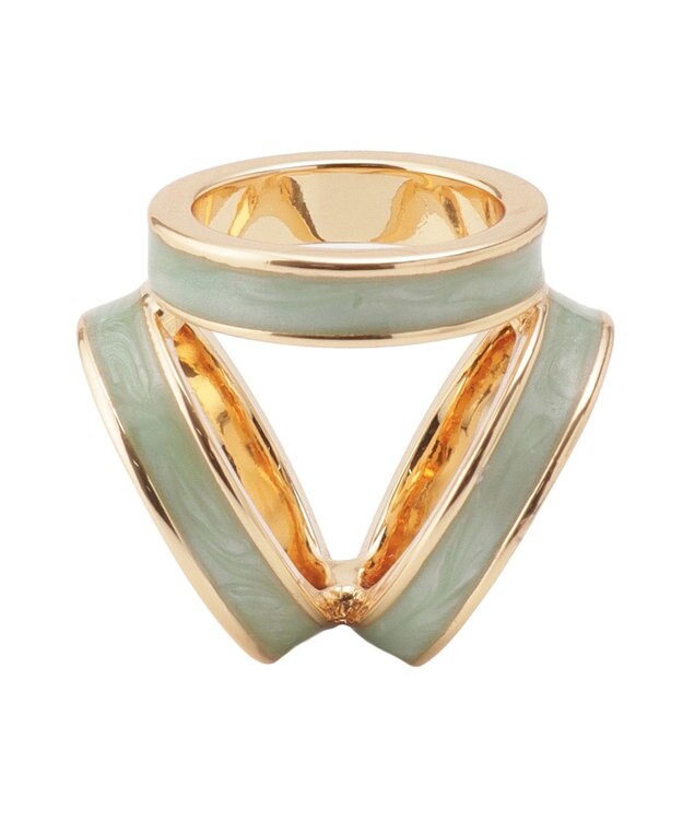 MOONBAT Luna Luce(ルナルーチェ)スカーフリング パール調 3Ring お手持ちのスカーフを通すだけ ギフト ライトグリーン