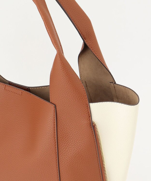 LA BAGAGERIE コンビカラー　ライトウェイトトート キャメル