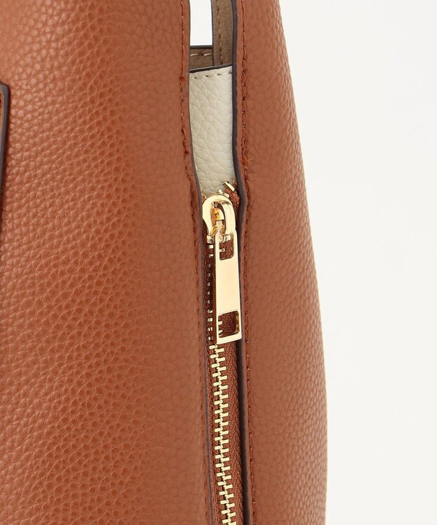 LA BAGAGERIE コンビカラー　ライトウェイトトート キャメル