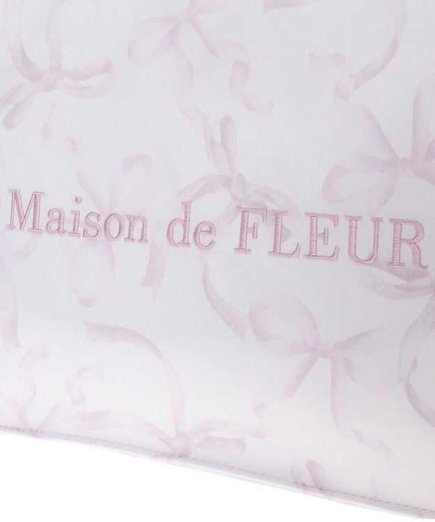 Maison de FLEUR ピンクマニアフリルスクエアトートSバッグ Light Pink