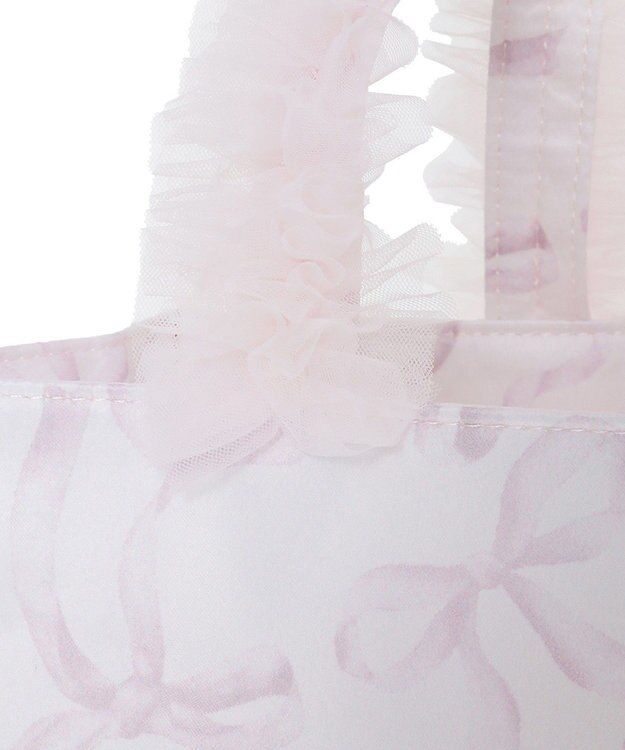 Maison de FLEUR ピンクマニアフリルスクエアトートSバッグ Light Pink