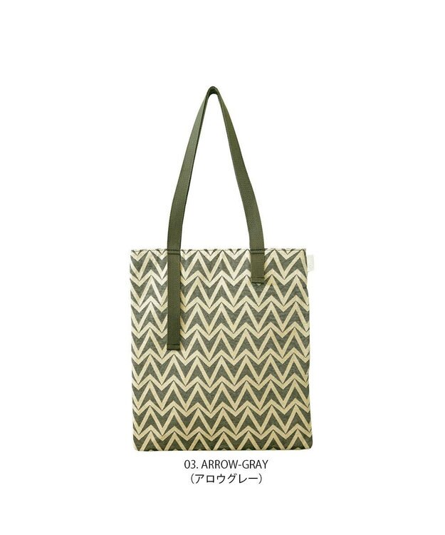 ROOTOTE 3094【A4サイズ収納】LT.アーキャトル.パターンファブリック-J 03：アロウグレー