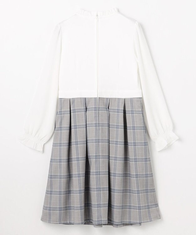 組曲 KIDS 【150-170㎝】 チェックワンピース＆T/Rジャケットセット サックスブルー