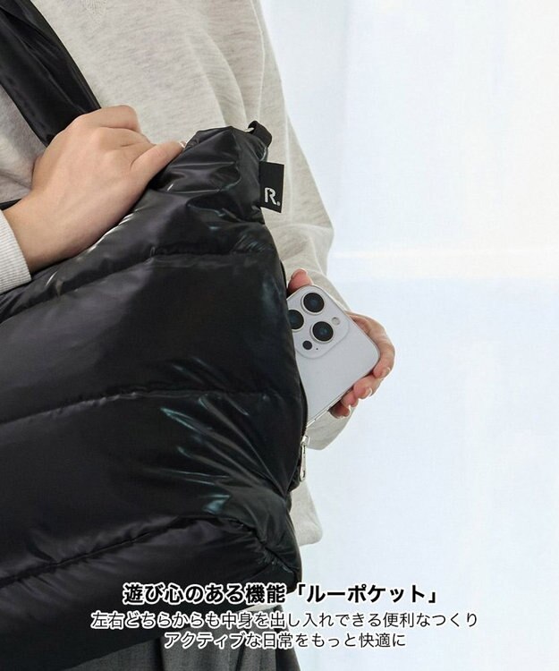 ROOTOTE 3685【弾む軽さフェザールー】FE.ミディアム.モダーン-A 01：ブラック