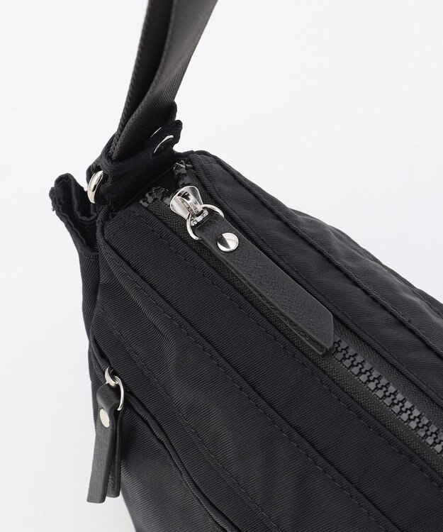 LA BAGAGERIE 【MONICA】サイドジップミニショルダーバッグ ブラック