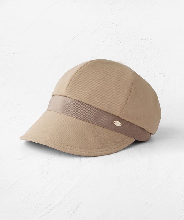 TOCCA 【百田夏菜子さん着用】【サイズ調整可】BELTED GROSGRAIN キャスケット 帽子 ベージュ系