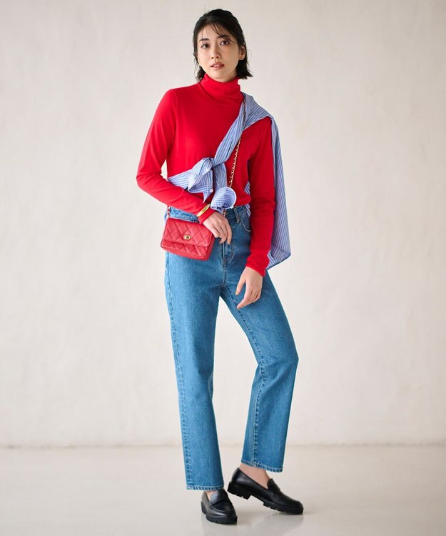 23区 【CLASSY.1月号掲載】CANCLINI ベーシック シャツ マルチストライプ