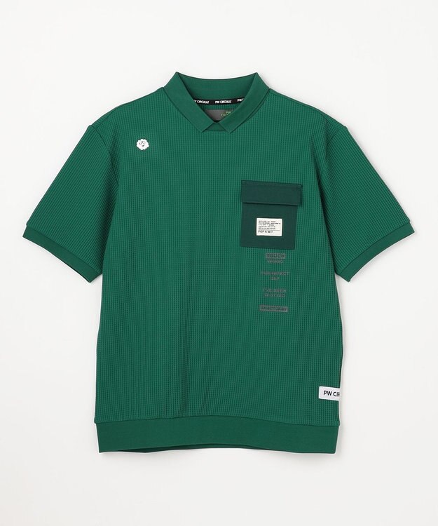 PW CIRCULUS 【MEN】ワッフルポロ 2026年モデル ゴルフ グリーン系