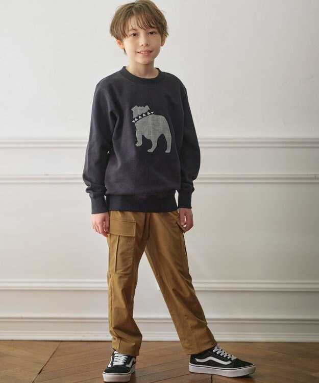 J.PRESS KIDS 【100-130cm】バックブル トレーナー ネイビー系