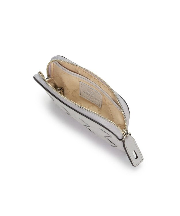 PELLE BORSA ラウンドファスナーキーポーチ Chrono Weave クロノウィーブ 5847 アイスグレー