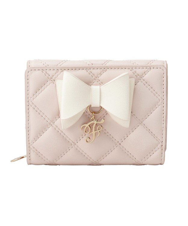 Maison de FLEUR Ｆチャームリボンウォレット Light Pink