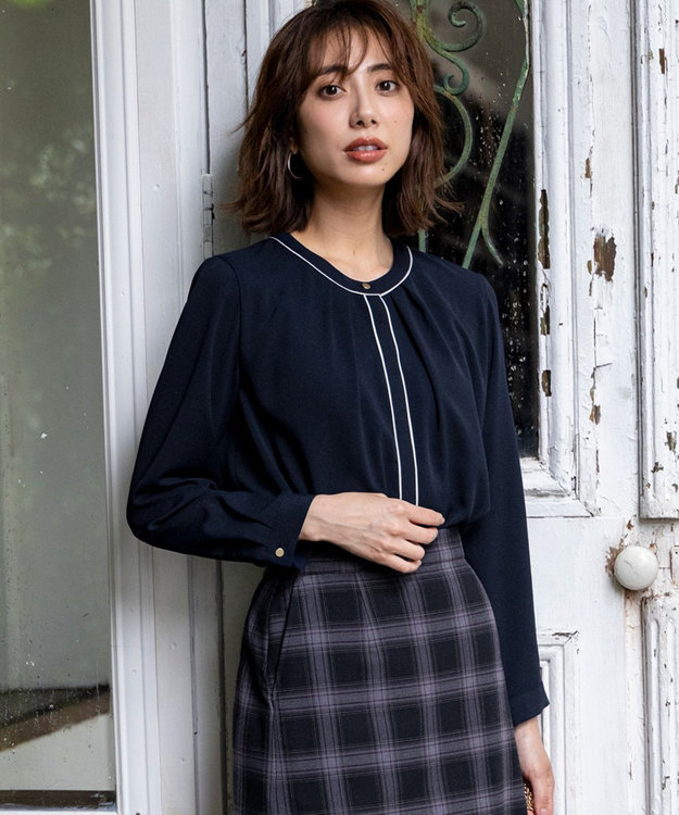 cecica blue ブラウス C'est ChiC'a（シャツ/ブラウス(長袖/七分)）のフリマアイテム一覧