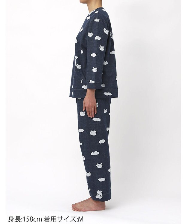 tsumori chisato SLEEP ツモリチサト パジャマ 綿100%(本体) ジャカード 8分袖 長袖 9分丈 レディース UDX218/ワコール コン