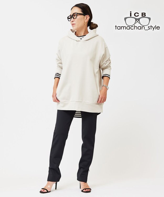 ICB 【ICB×tamachan_style コラボ 】パーカー トープ系