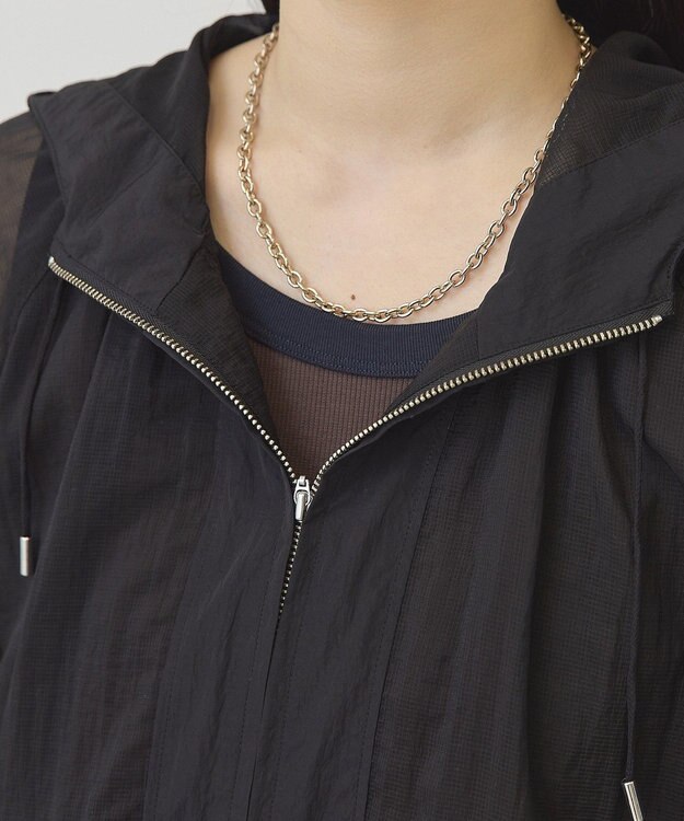 AMERICAN HOLIC シアーリップストップブルゾン Black