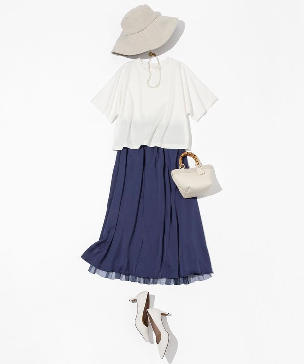 自由区 L 【WEB限定・マルチウェイ・洗える】リバーシブルスカートセットアップ ワンピース ブルー