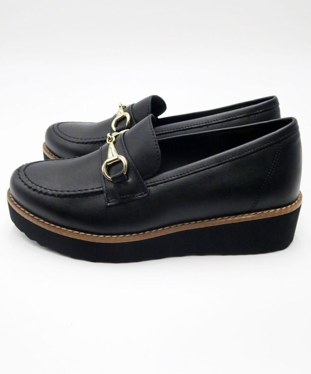 BONTRE 【BONTRE/ボントレ】-サスティナブルライン-厚底ビットローファー ブラック