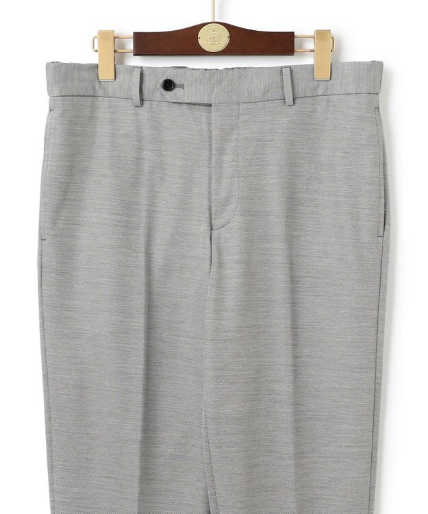 J.PRESS MEN プールに浮いているような快適な着心地【ストレッチ / 洗える / 吸水速乾/ 接触冷感】【J.PRESS-POOL WOOL】ジャージーセットアップ スラックス ライトグレー系