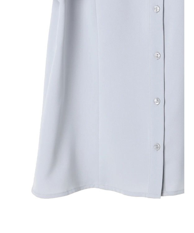 earth music&ecology ラッフルブラウス Light Gray