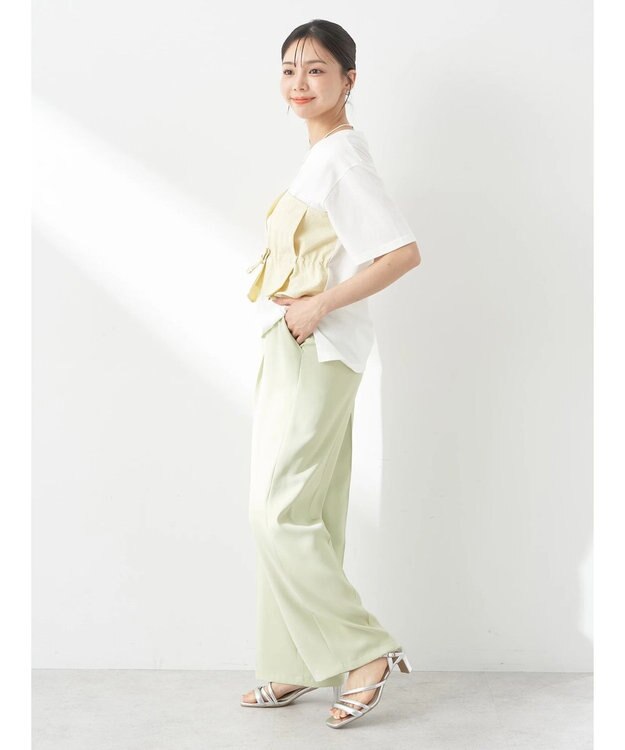 earth music&ecology ビスチェドッキングプルオーバー Yellow