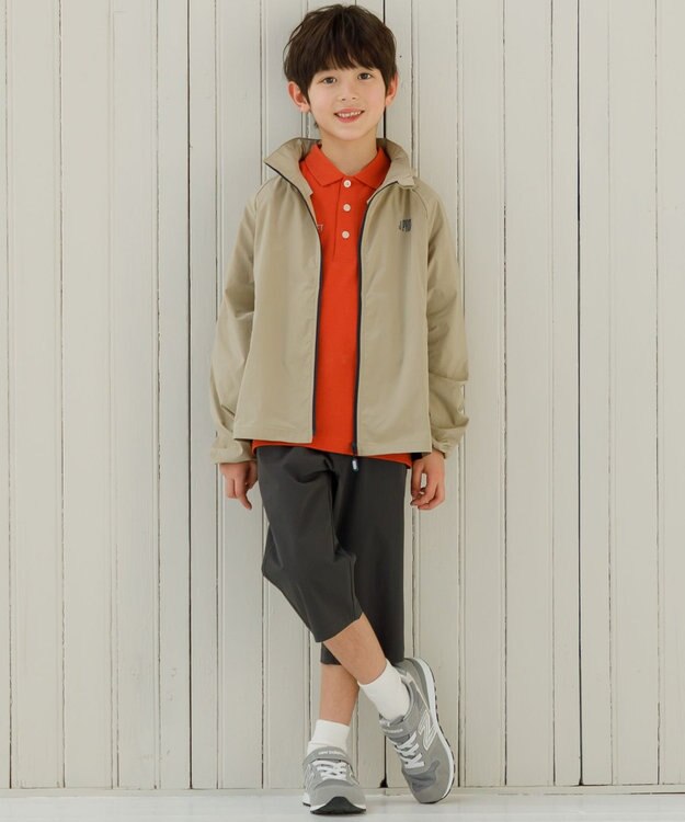 J.PRESS KIDS 【撥水】【140-170㎝】ナイロンストレッチクロス ７分丈パンツ グレー系