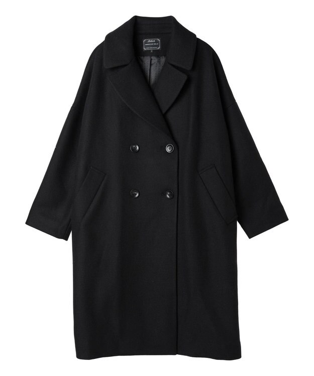 AMERICAN HOLIC 【匠】ドロップショルダーチェスターＢＩＧコート Black