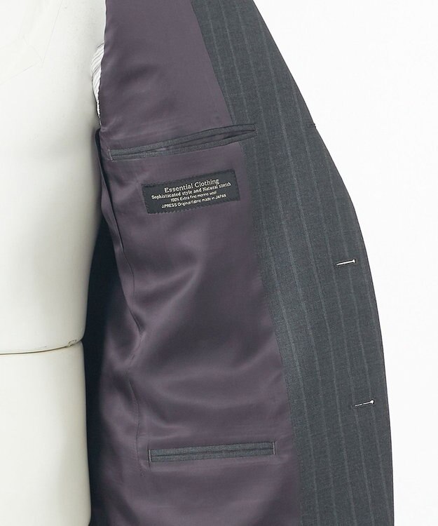 J.PRESS MEN 【WEB・一部店舗限定】インテリジェントストライプ スーツ グレー系2