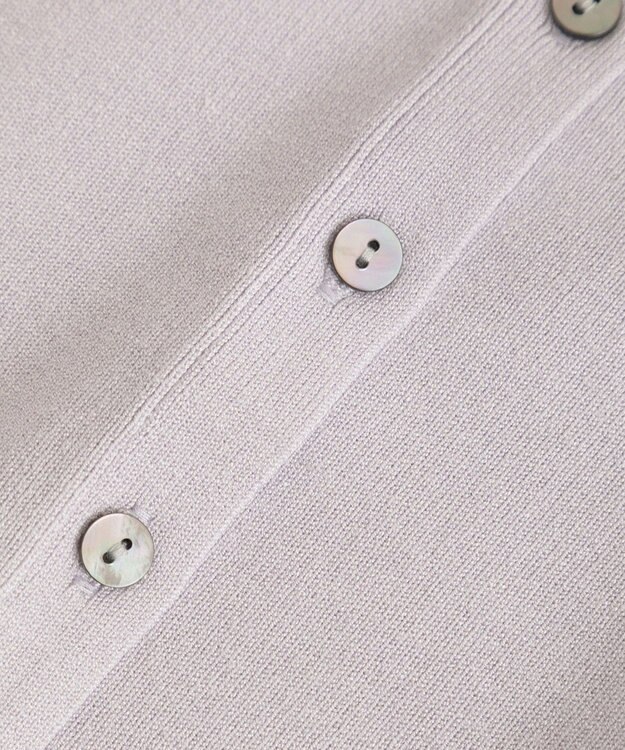 YECCA VECCA 2wayオフショルカラーカーディガン Lavender