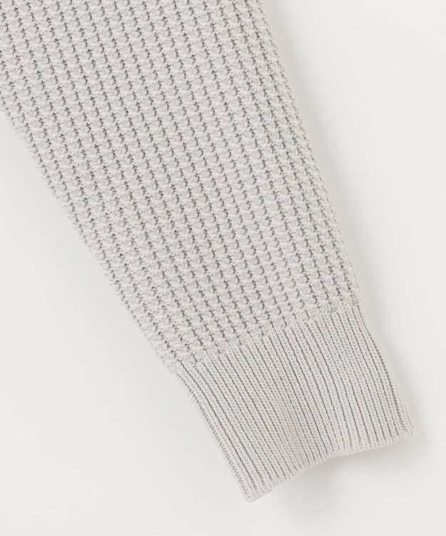 23区GOLF 【23Fondation/WOMEN】ワッフル ニット ライトグレー系