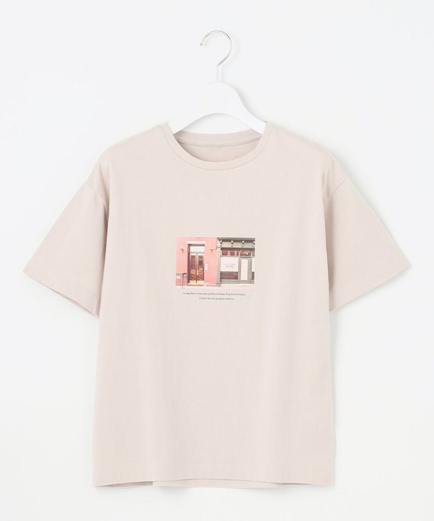 Feroux ヴィンテージフォトプリント Tシャツ ベージュ系