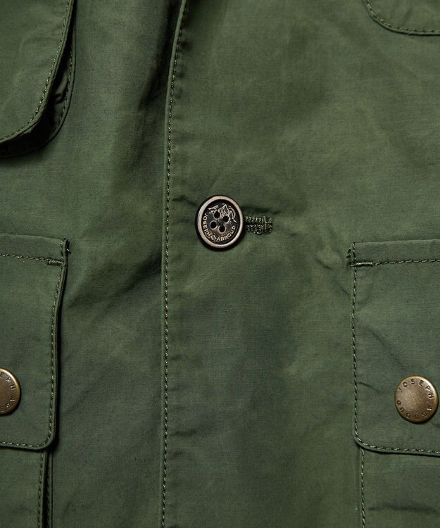 JOSEPH ABBOUD MOUNTAIN 【軽量・テ―ム・ヤルビーコラボ】プリント ワックスクロス ベスト カーキ系